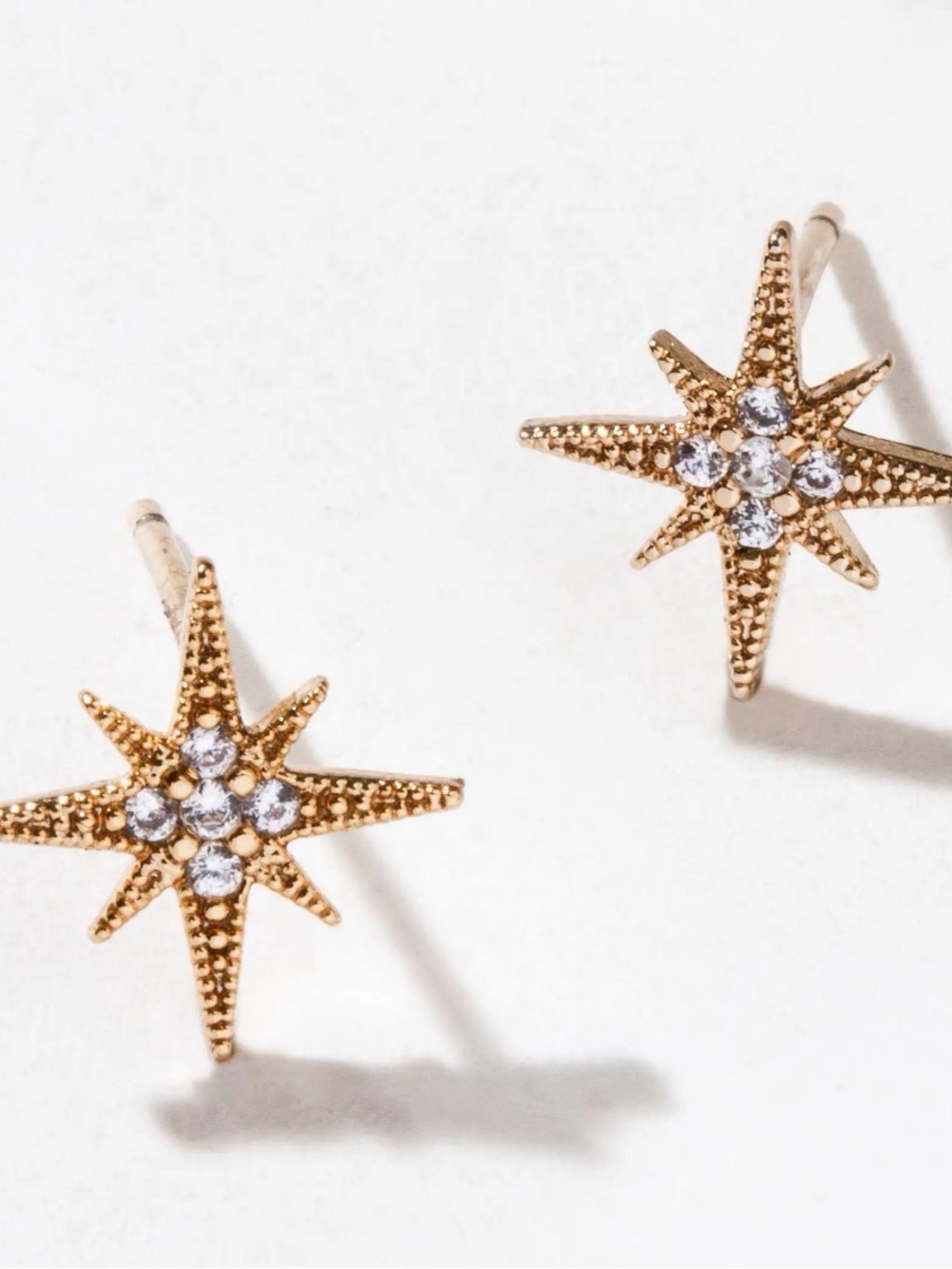 A715. Luna Norte Astral Twinkle Cz Post Earring